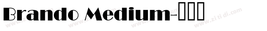 Brando Medium字体转换
